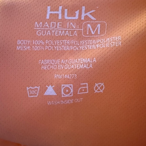 Huk Orange Long Sleeve Pullover - Picture 3 of 5